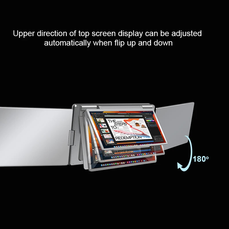 LaptopMonitors™ S680 Quad Monitor, a 3-screen extender