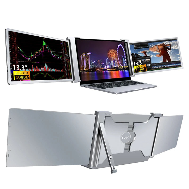 LaptopMonitors™ S13 – 13.3" LCD Triple Laptop Screen IPS Extender