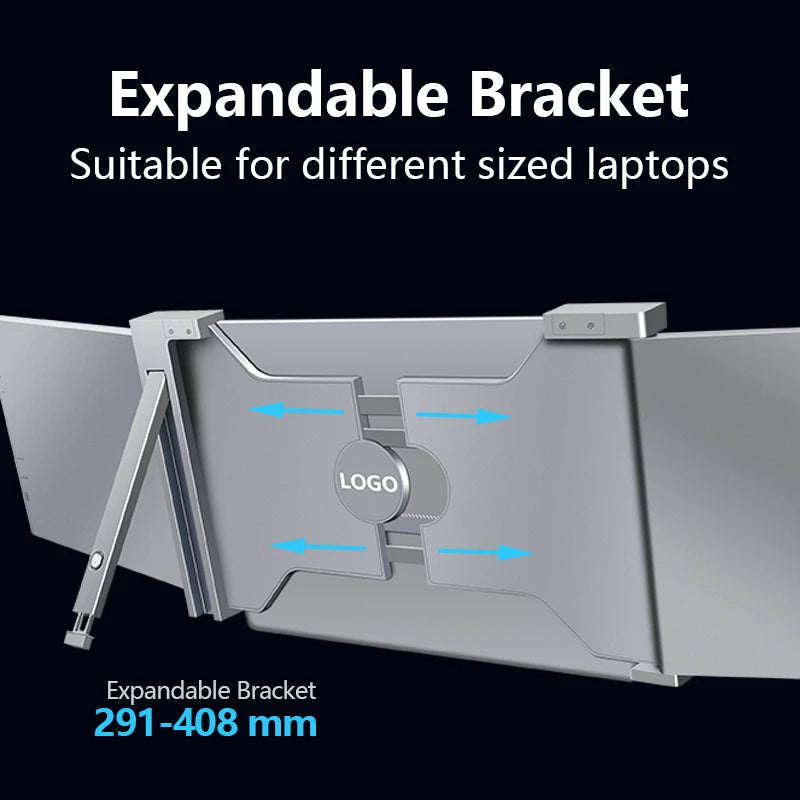 LaptopMonitors™ S13 – 13.3" LCD Triple Laptop Screen IPS Extender