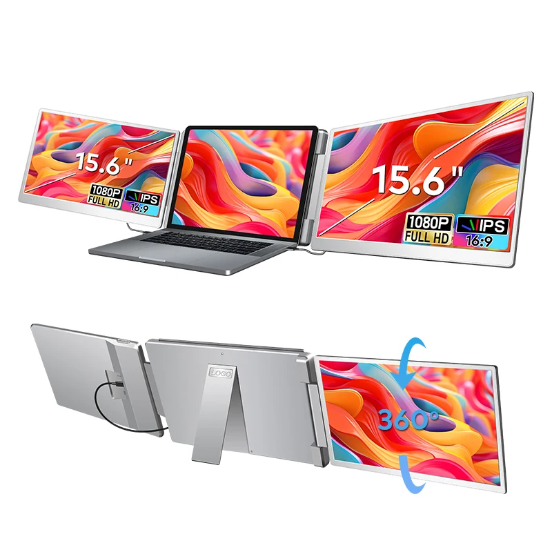 15.6 Inch FHD IPS Monitor Plug and Play 360 Flip Rotation